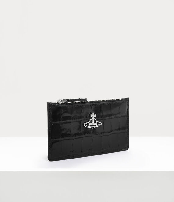 Vivienne Westwood Slim Long Card Holder Black | 158643RXN