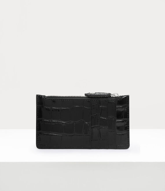 Vivienne Westwood Slim Long Card Holder Black | 418690VPH