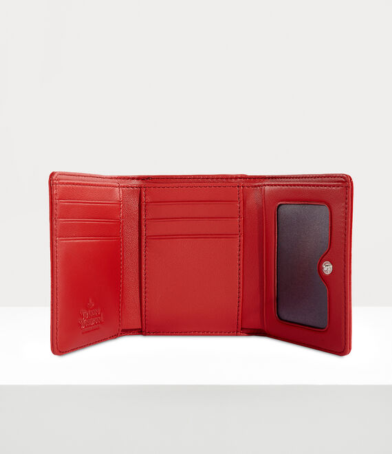 Vivienne Westwood Small Frame Wallet Red Enamel Orb | 063729GYN