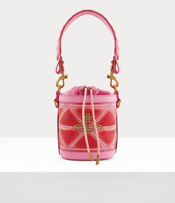 Vivienne Westwood Small Kitty Bucket Bag Pink/Red | 102973OXT