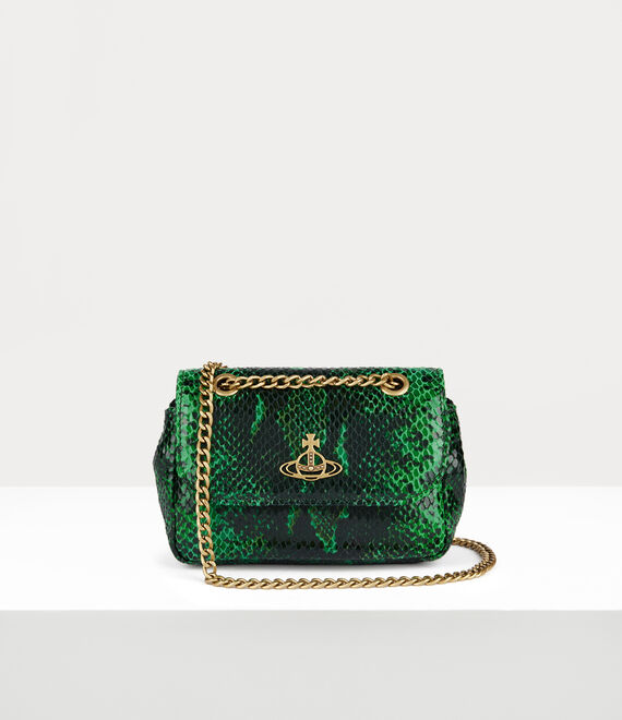 Vivienne Westwood Small Purse With Chain Green | 017865VBO