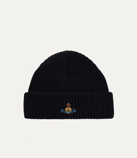 Vivienne Westwood Sporty Beanie Navy Blue | 743018TUB