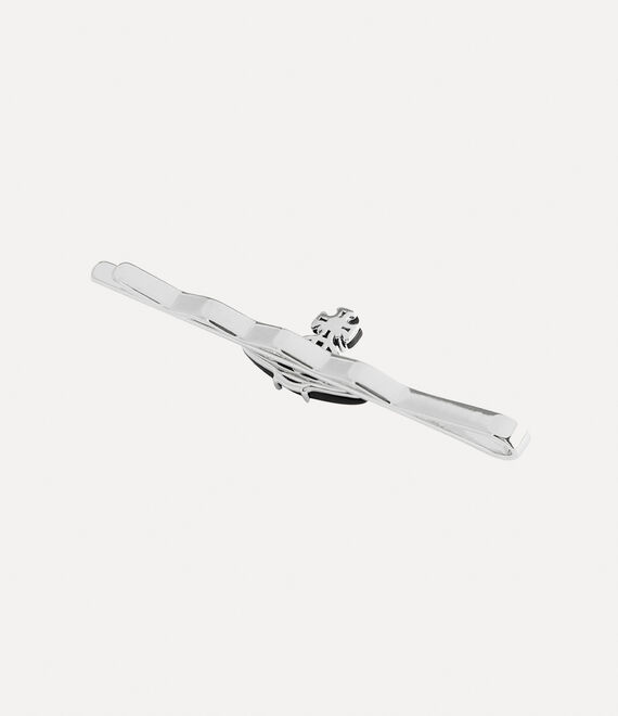 Vivienne Westwood Suzon Orb Tie Clip Nano Black / Platinum | 397064FUN