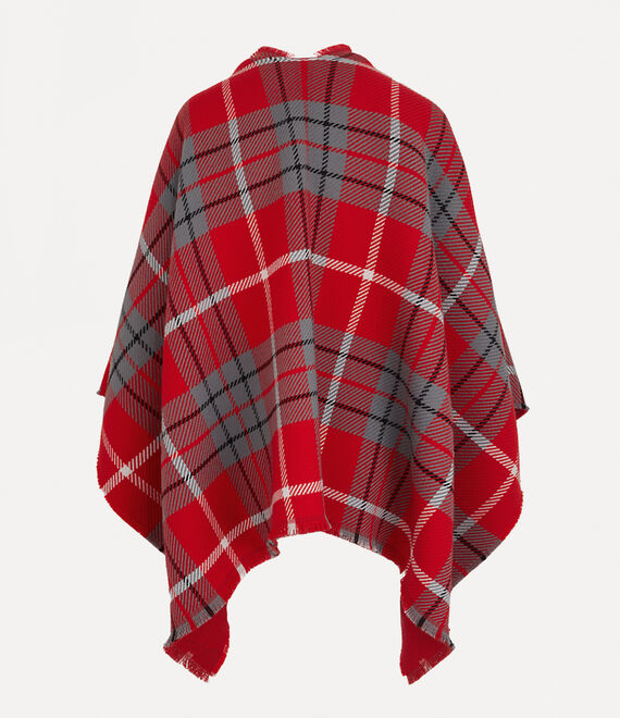 Vivienne Westwood Tartan Poncho Dark Green | 953204ZYL