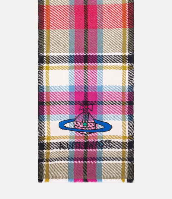 Vivienne Westwood Tartan Scarf Red | 295087GZC