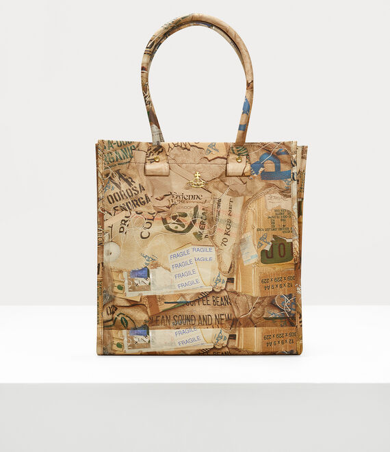 Vivienne Westwood Teddy Tote Bag Rubbish Print | 460375OXU