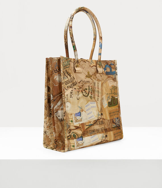 Vivienne Westwood Teddy Tote Bag Rubbish Print | 460375OXU