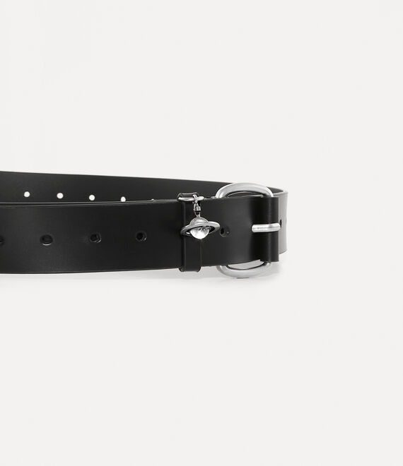 Vivienne Westwood Wide Alex Charm Belt Black | 028413VUB